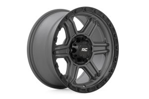 Wheel - Rough Country - 79 Series - Gunmetal Gray w/Black Ring Wheel - Rough Country - 79 Series - Gunmetal Gray w/Black Ring